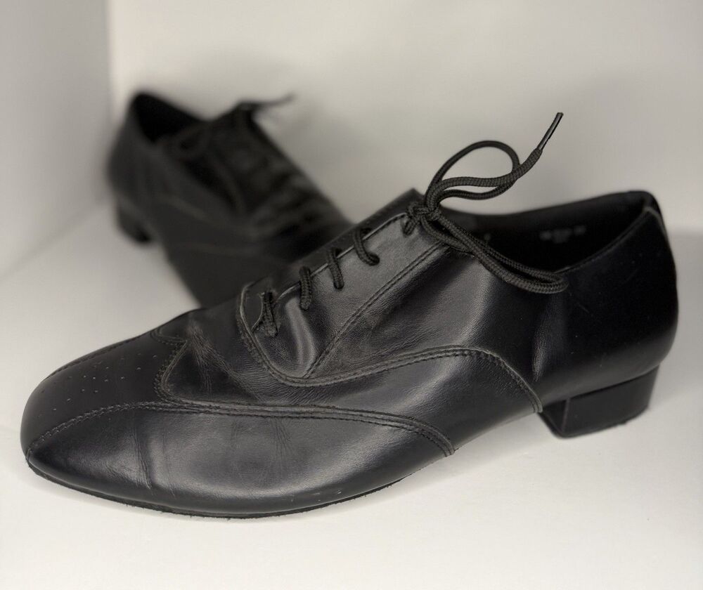 Dance Club Black Men's Ballroom Dance Shoes Size 10 Classic Comfortable